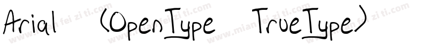Arial 常规(OpenType   TrueType) (Vers字体转换